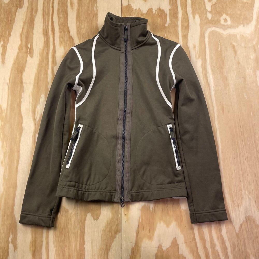 Frauenschuh Women’s Wera Power Stretch Jacket – Green/Khaki – Size 0 (XS)